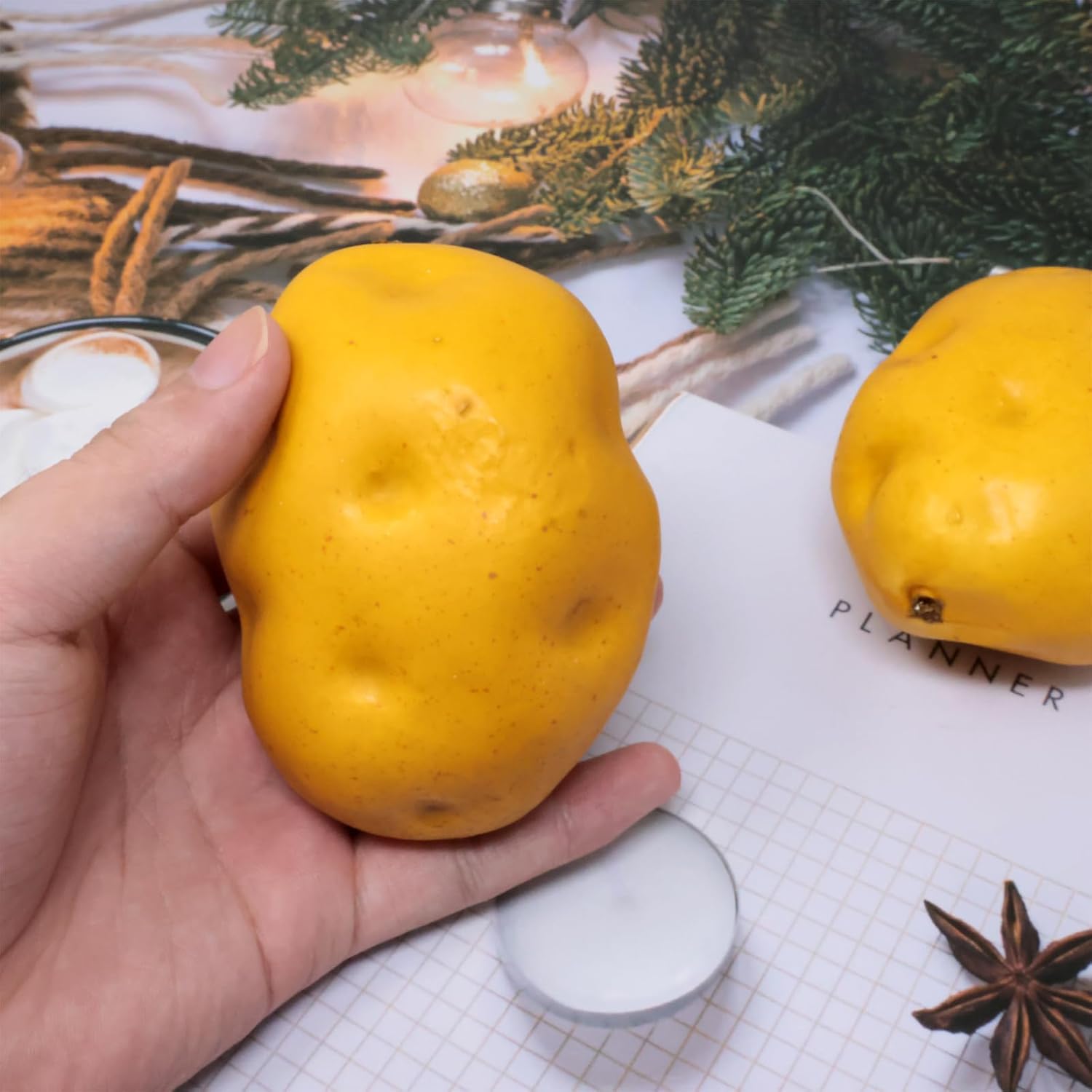 Honbay 4PCS Artificial Potatoes Foam Decor