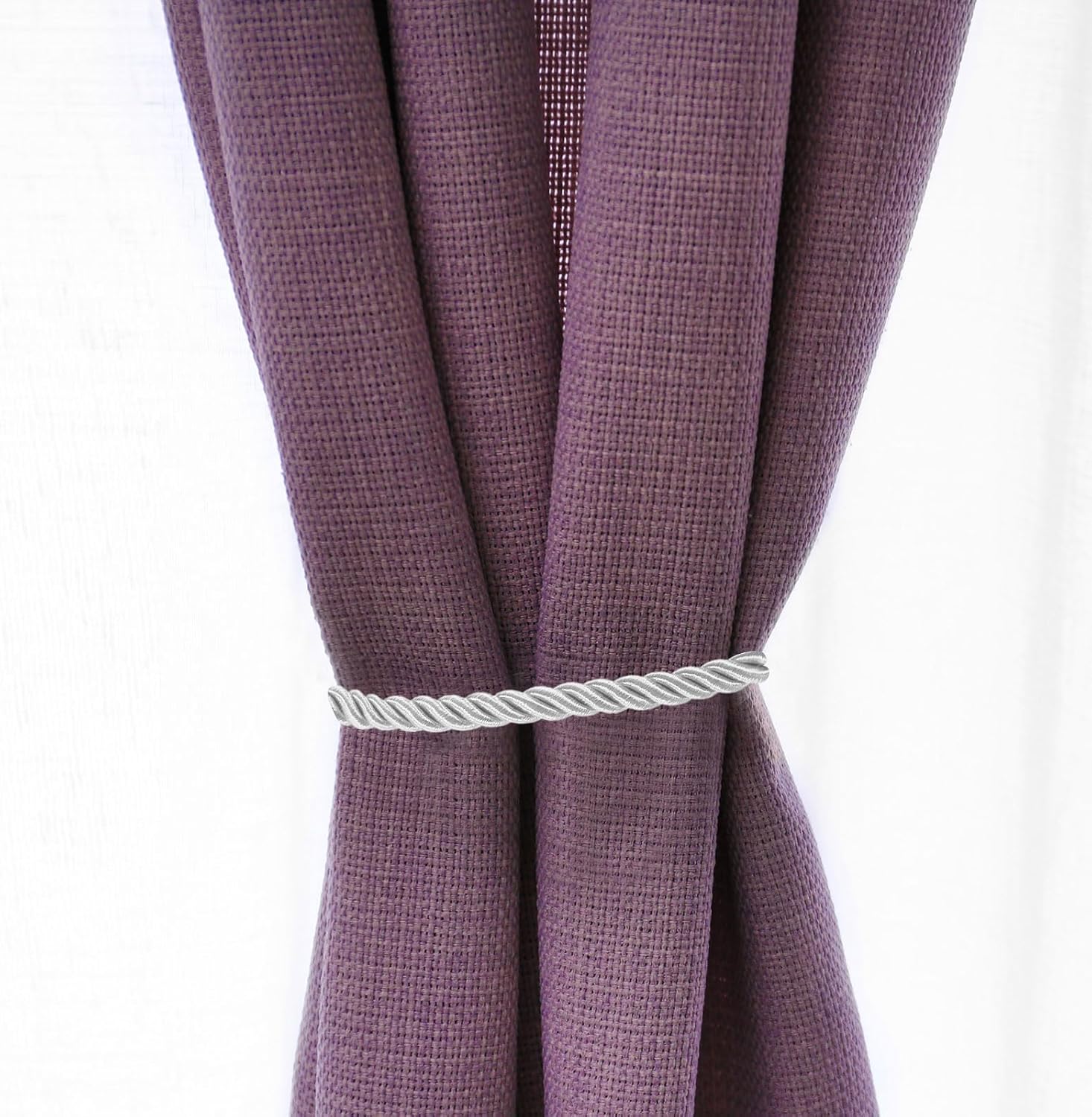 PATIKIL Curtain Tiebacks Ropes 6 Pack White