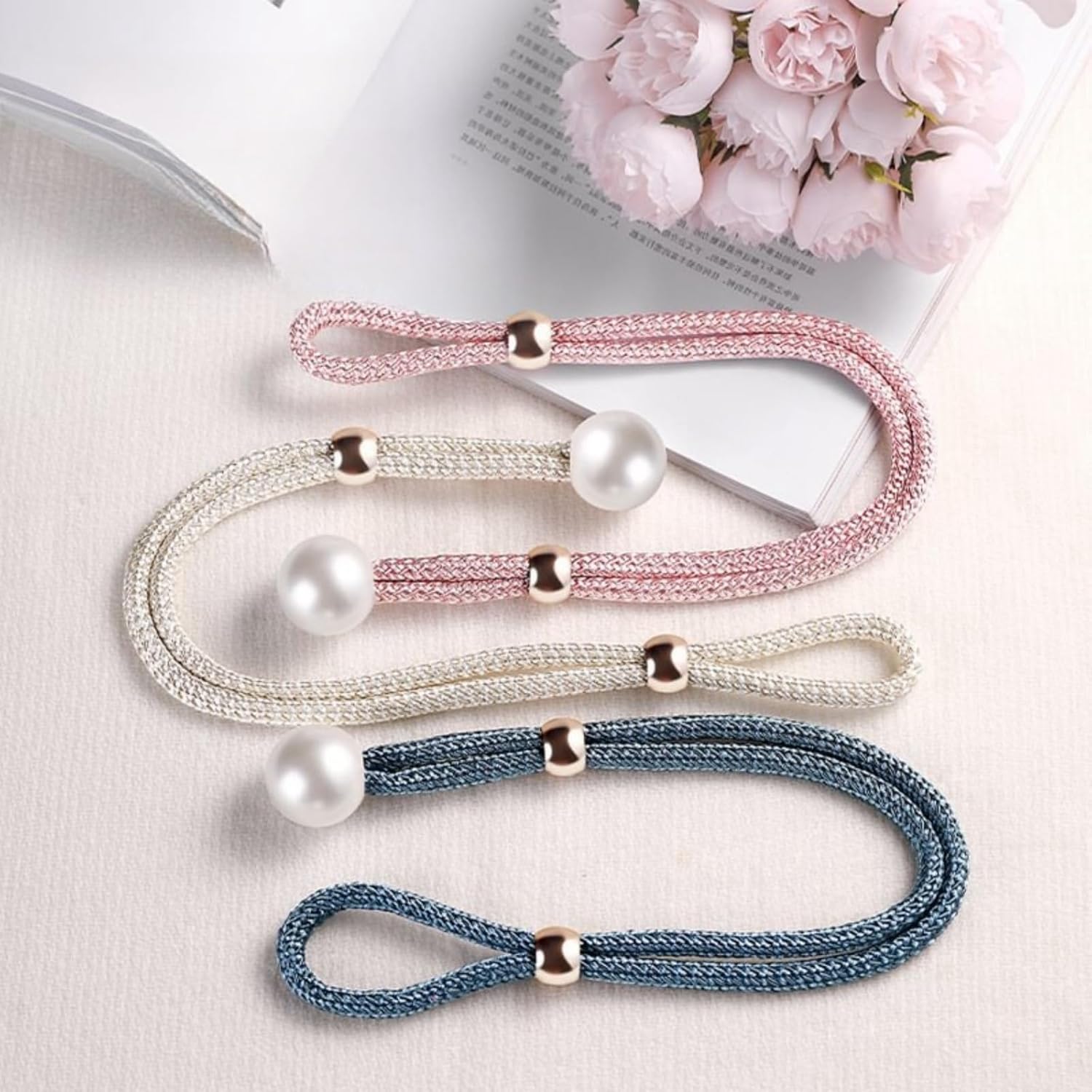 2 Pack Curtain Tiebacks Handmade Decorative Holdbacks for Curtains