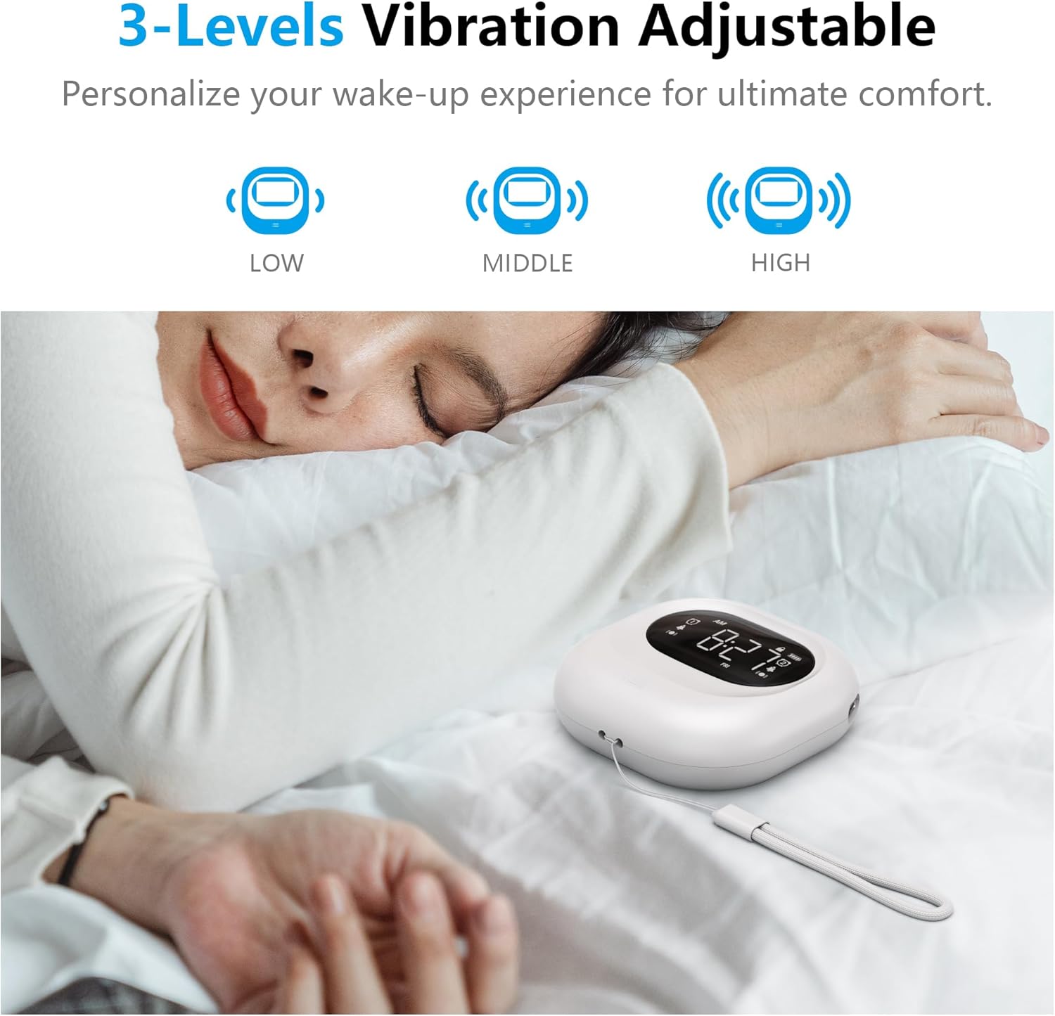 Vibrating Alarm Clock for Heavy Sleepers