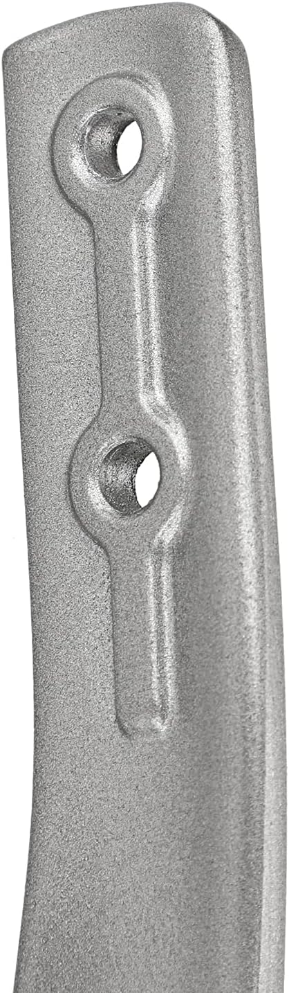 Sumnacon 2 Pcs Aluminum Curtain Holdbacks - Grey