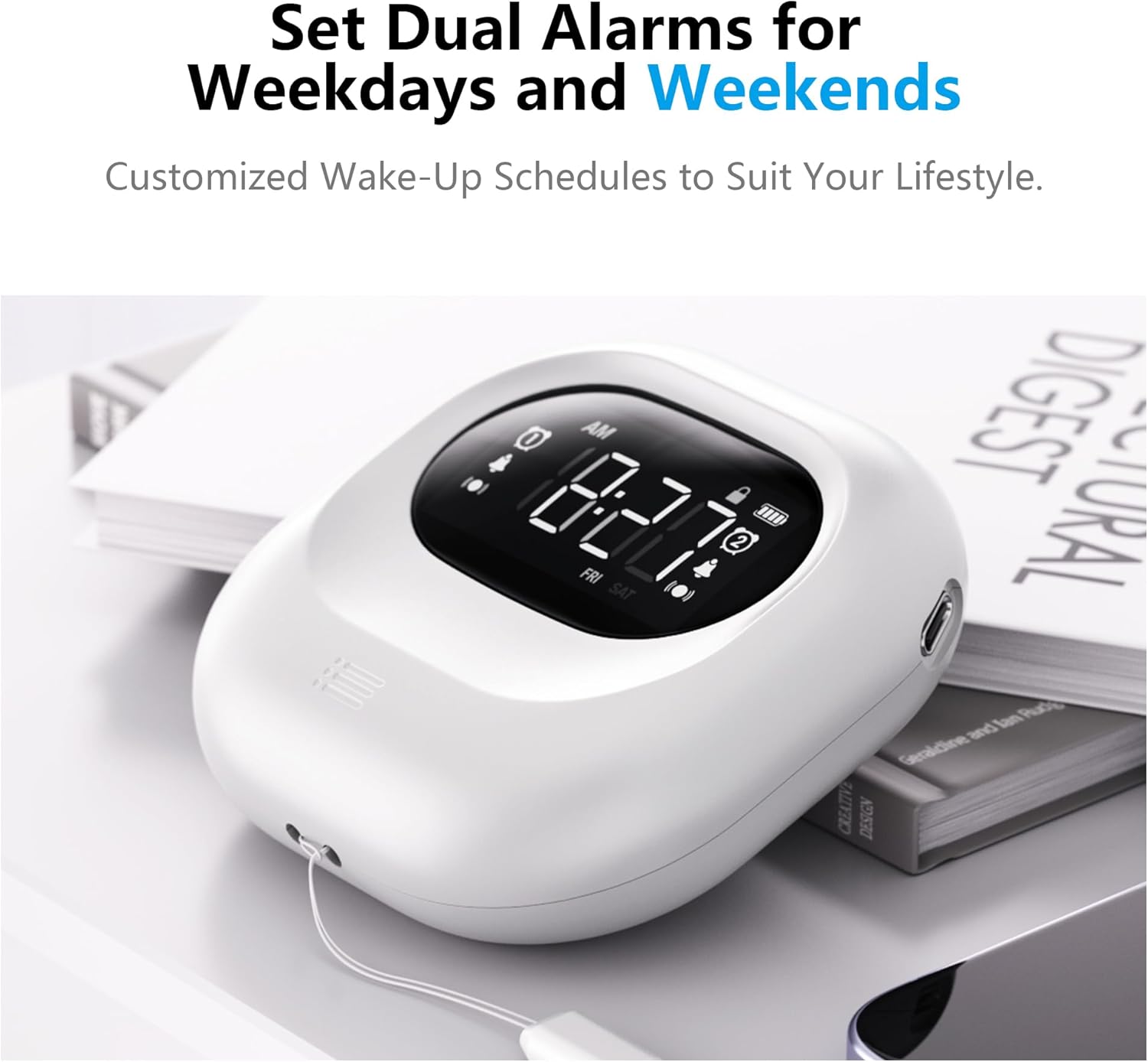 Vibrating Alarm Clock for Heavy Sleepers