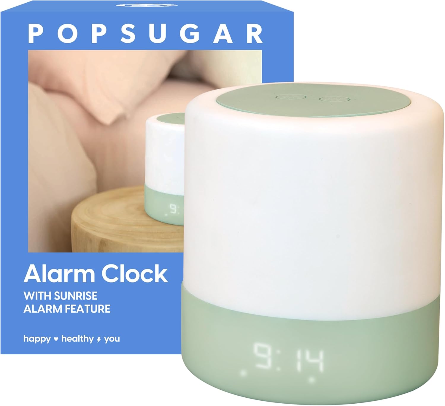 POPSUGAR Sunrise Alarm Clock with Gentle Wake Up and Natural Light Simulation