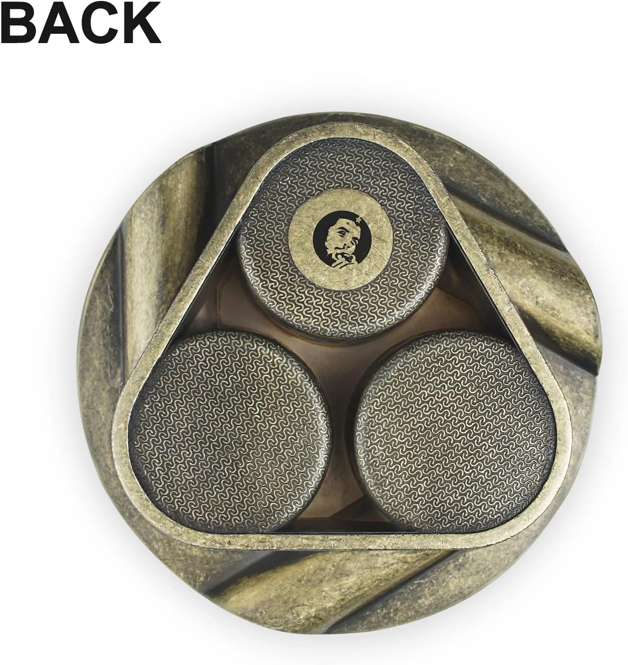 GUEVARA 3 Holder Gold Cigar Ashtray for Home and Patio