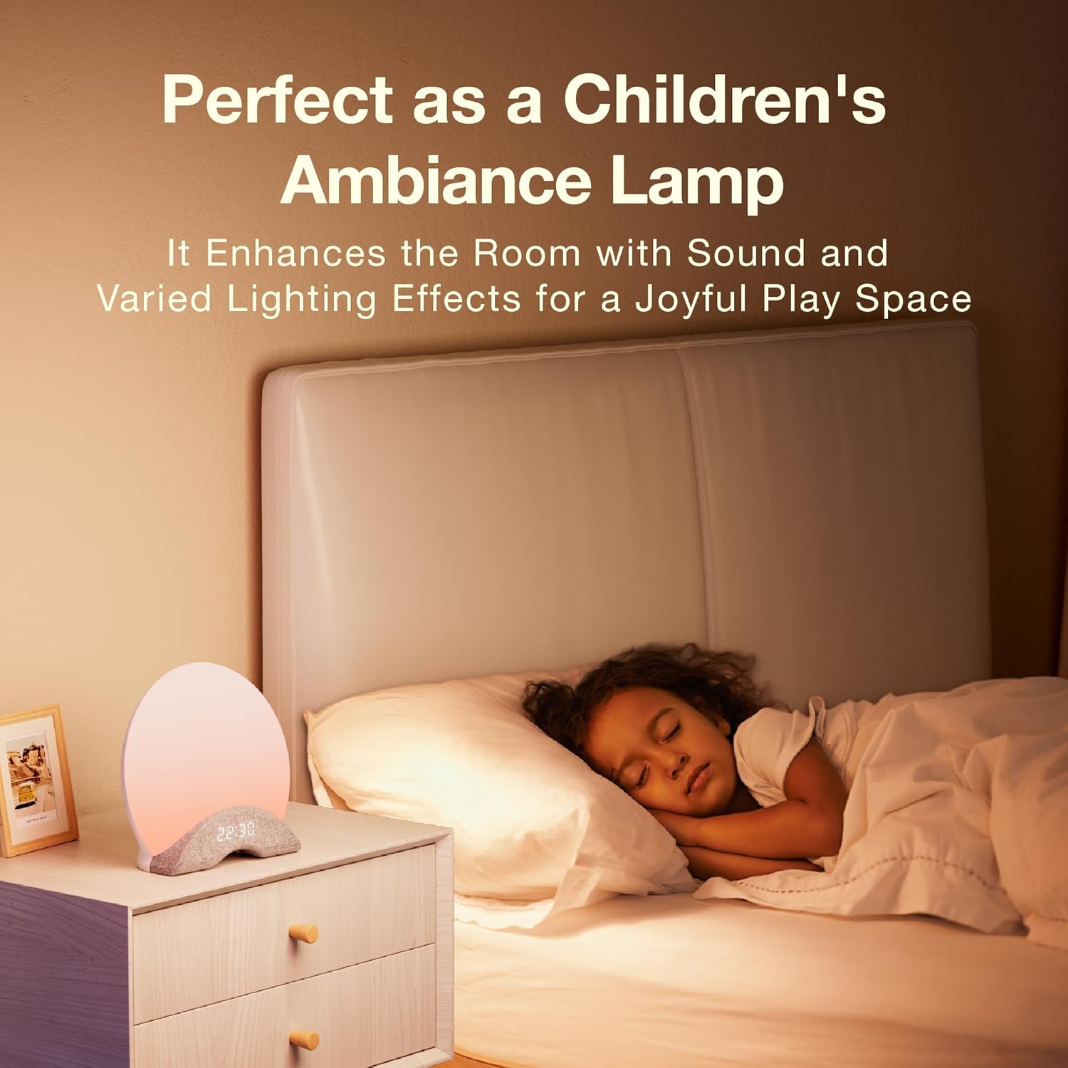 LaView Sunrise Alarm Clock with Wake Up Light and White Noise