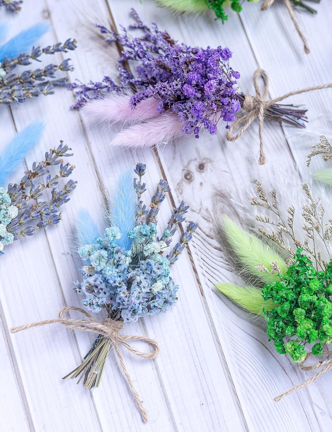 Xins Convey Mini Dried Flower Bouquet Set Blue