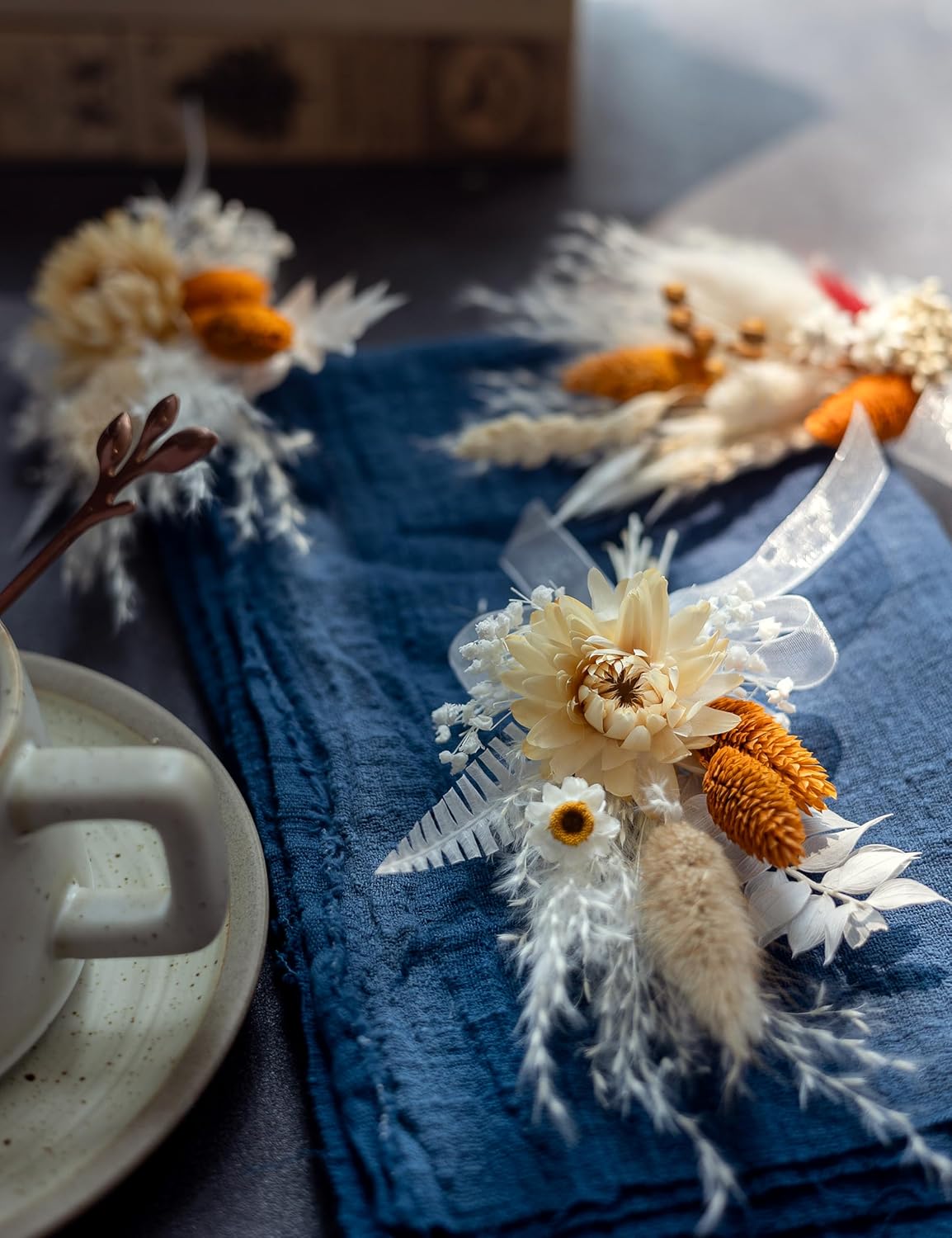 Xins Convey Mini Dried Flower Set Pack of 6 Terracotta