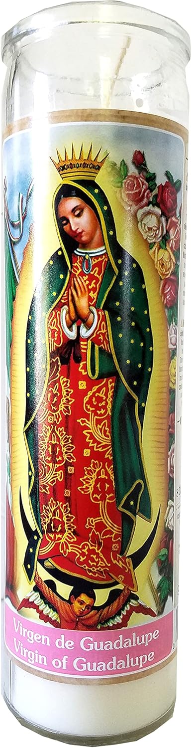 Staci19 Our Lady of San Juan 8 Inch Pillar Candle