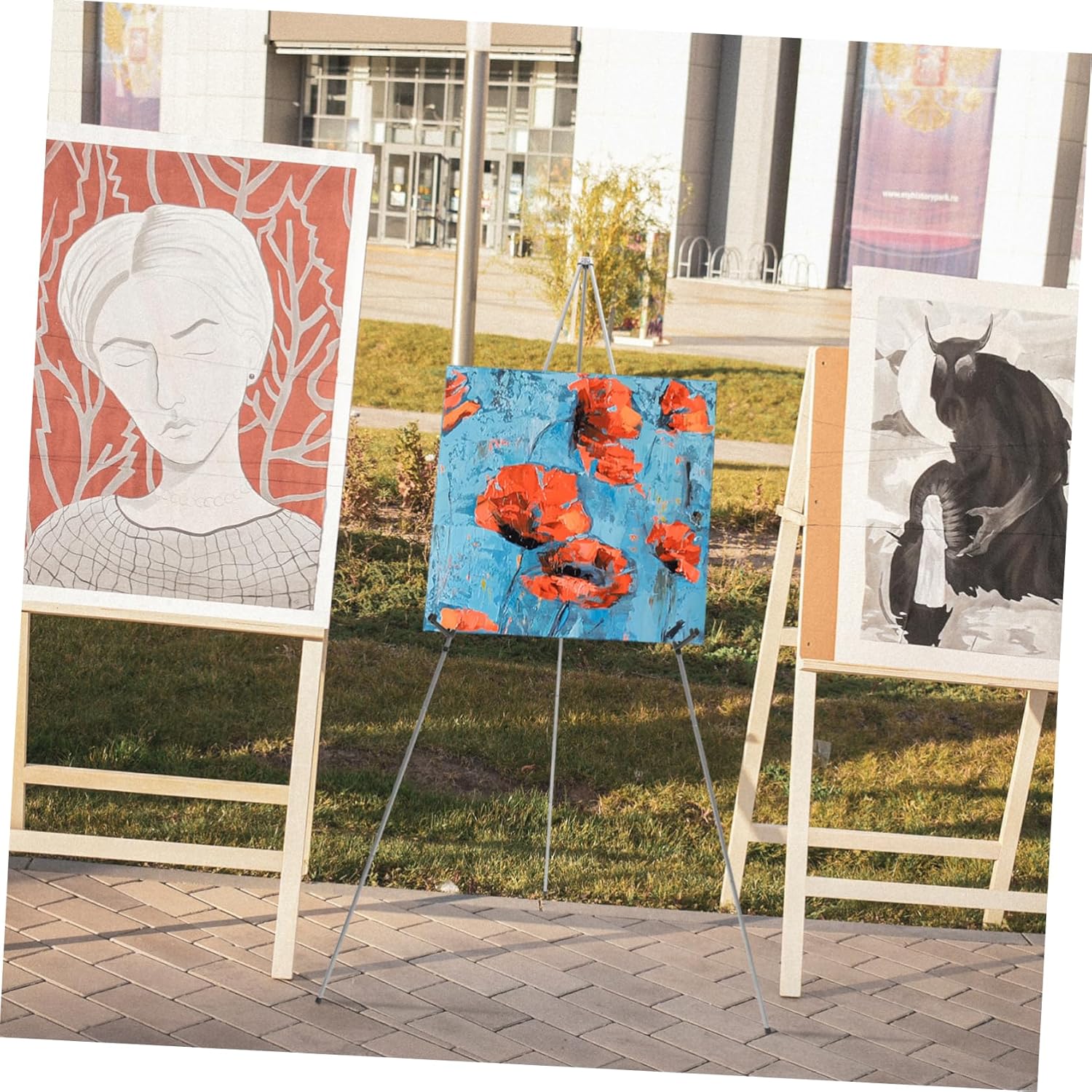 Adjustable Metal Easel Stand for Art Posters Presentations