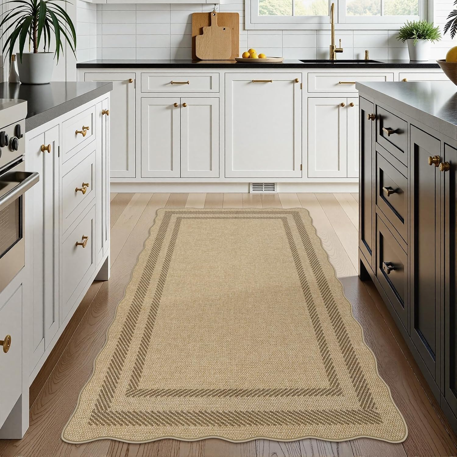 Livebox Scalloped Easy Jute 3x5 Outdoor Rug