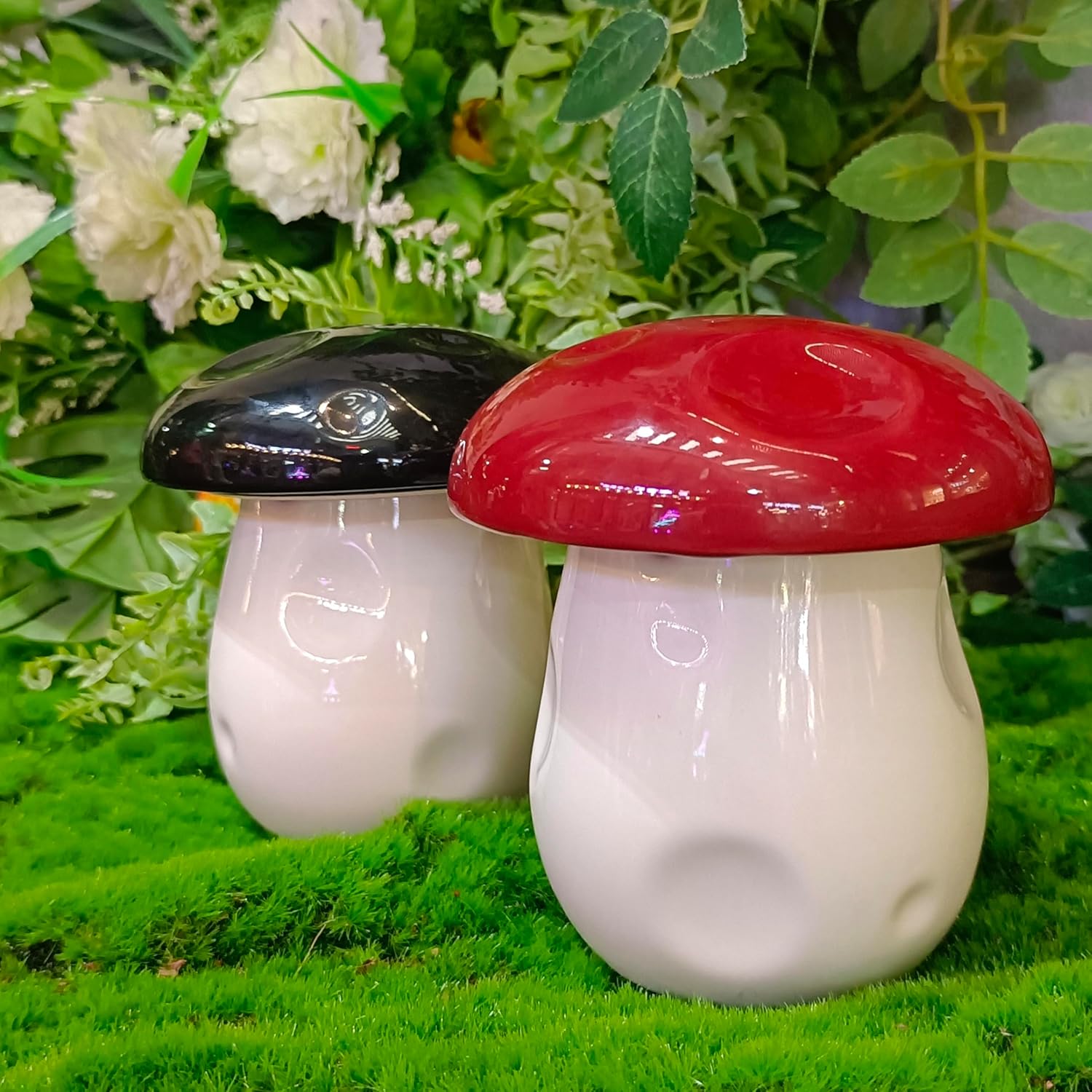 Cute Mushroom Ashtray with Lid for Home and Office Use
