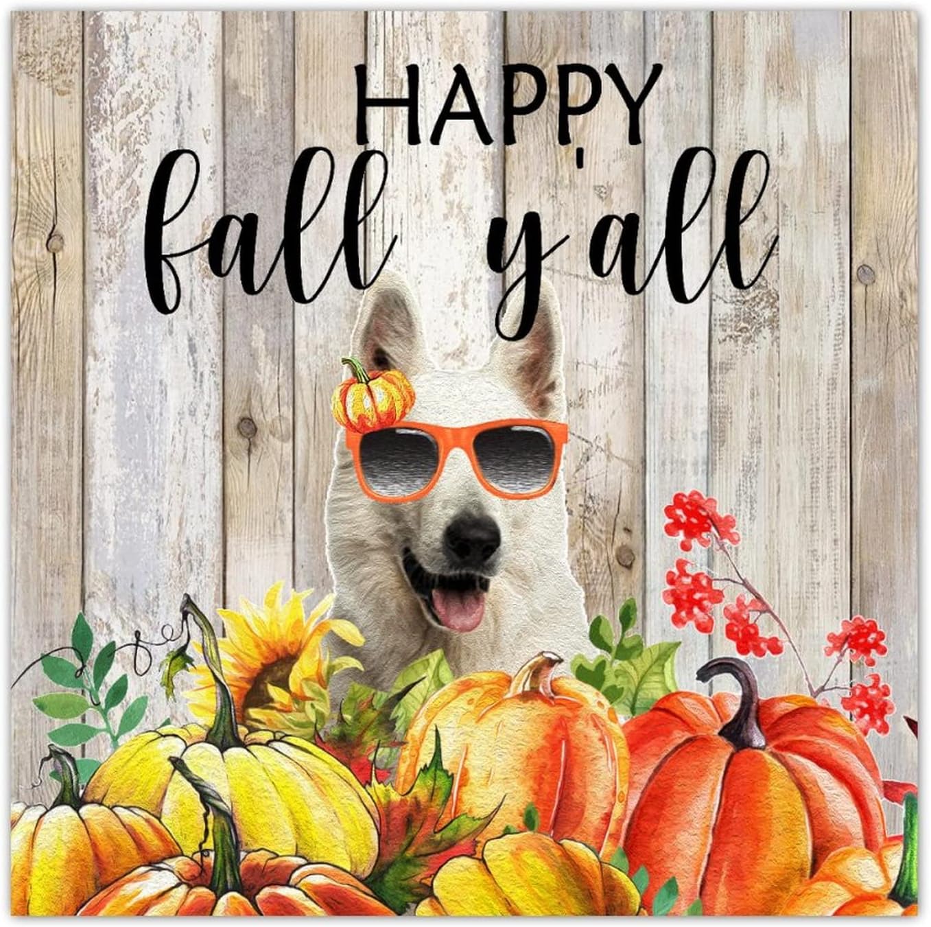 Thanksgiving Hello Fall Decorative Wooden Plaque Sign