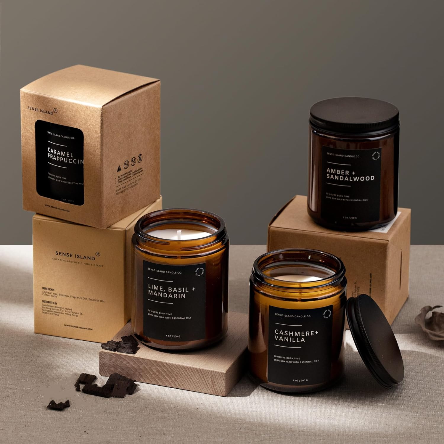 Vanilla Root Beer Jar Candle for Home Aesthetic Gift