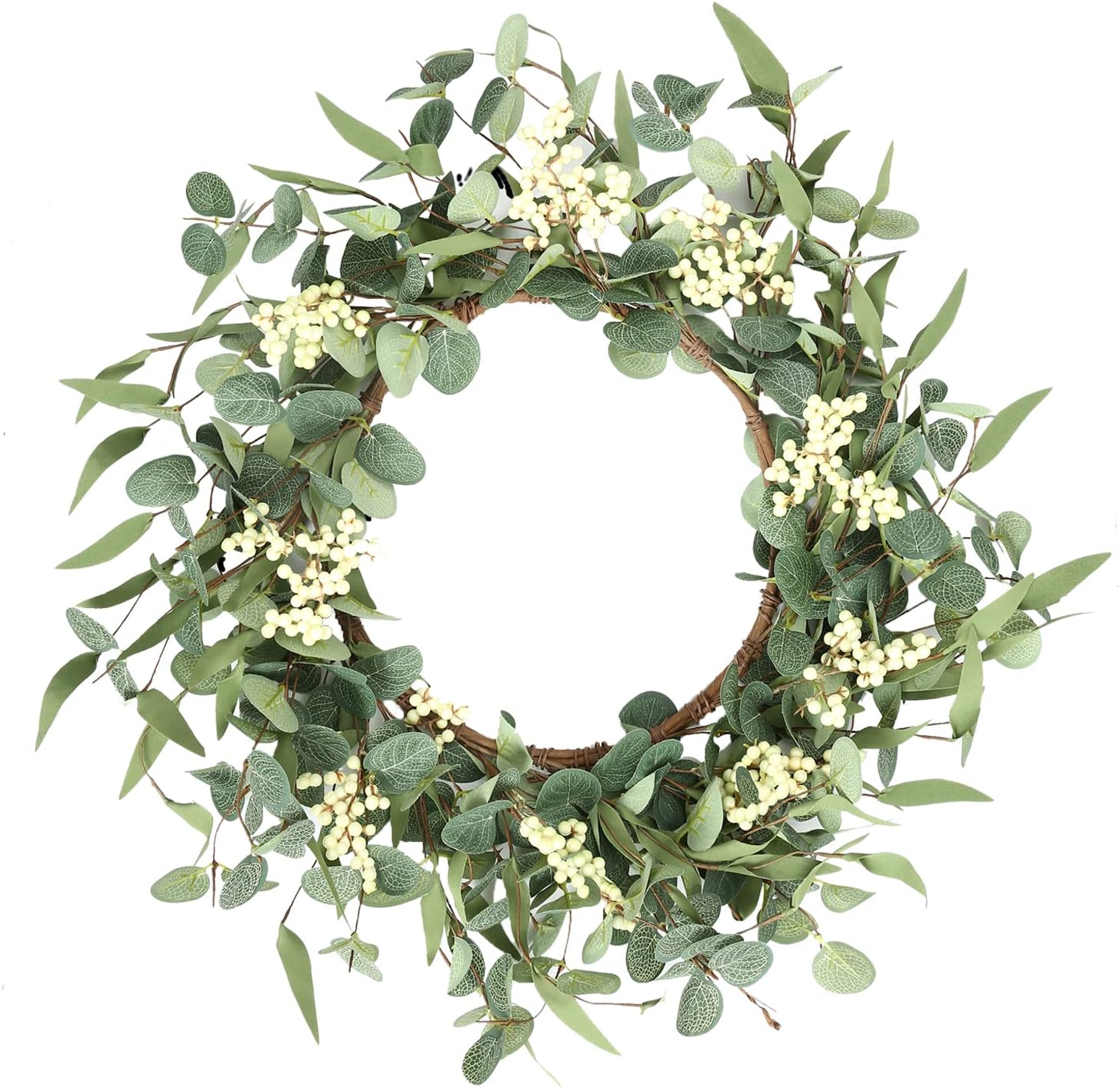 Pinkpum 20 Inch Eucalyptus Wreath for Front Door