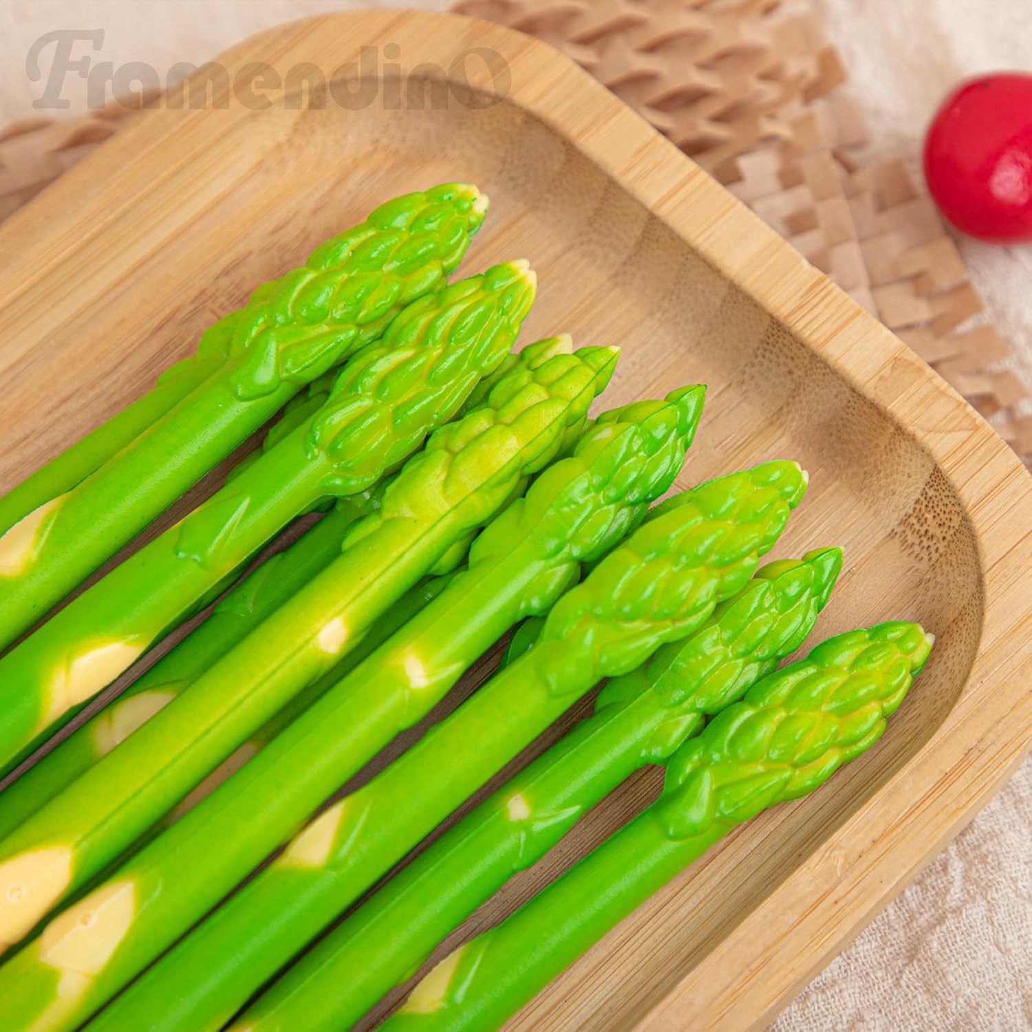 Framendino 12 Pack Artificial Asparagus Realistic Display Props