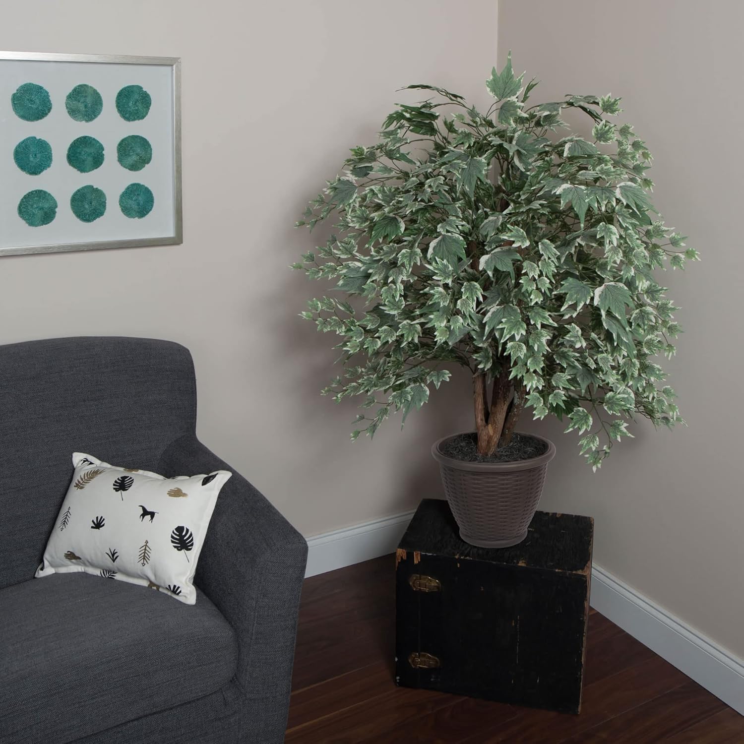 Vickerman 4 Foot Artificial Silver Maple Bush