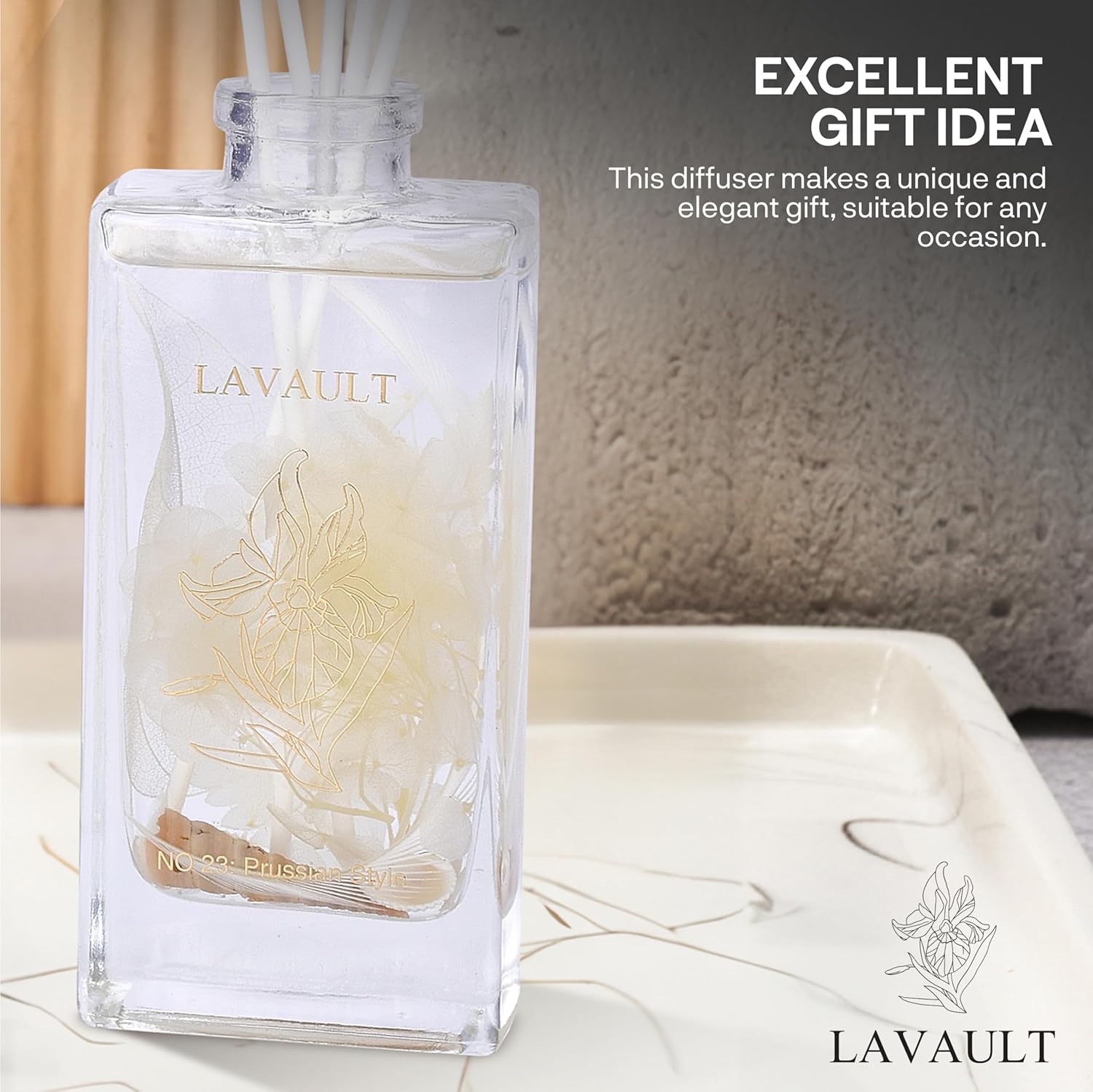 Lavault Reed Diffuser - Prussian Flower Fragrance