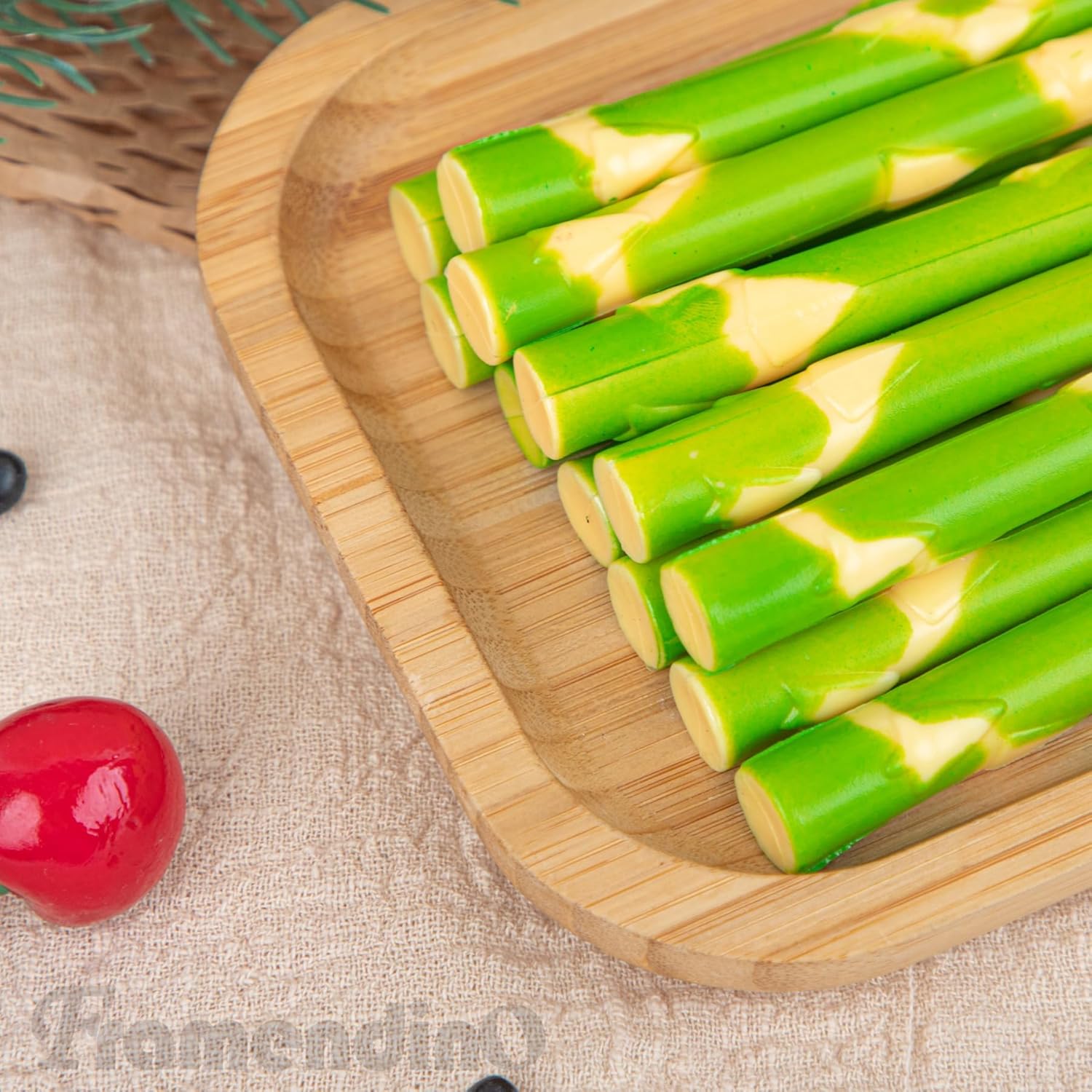 Framendino 12 Pack Artificial Asparagus Realistic Display Props