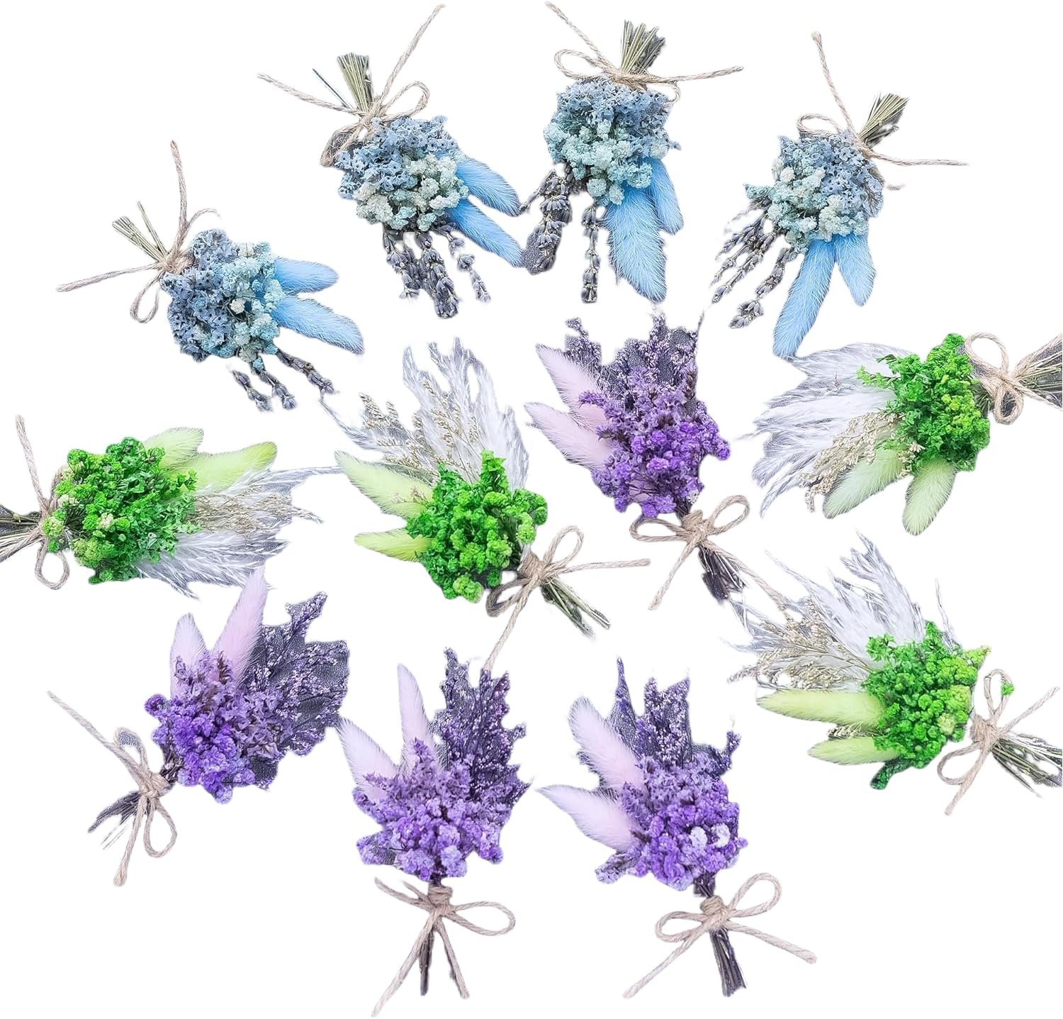 Xins Convey Mini Dried Flower Bouquet Set Blue