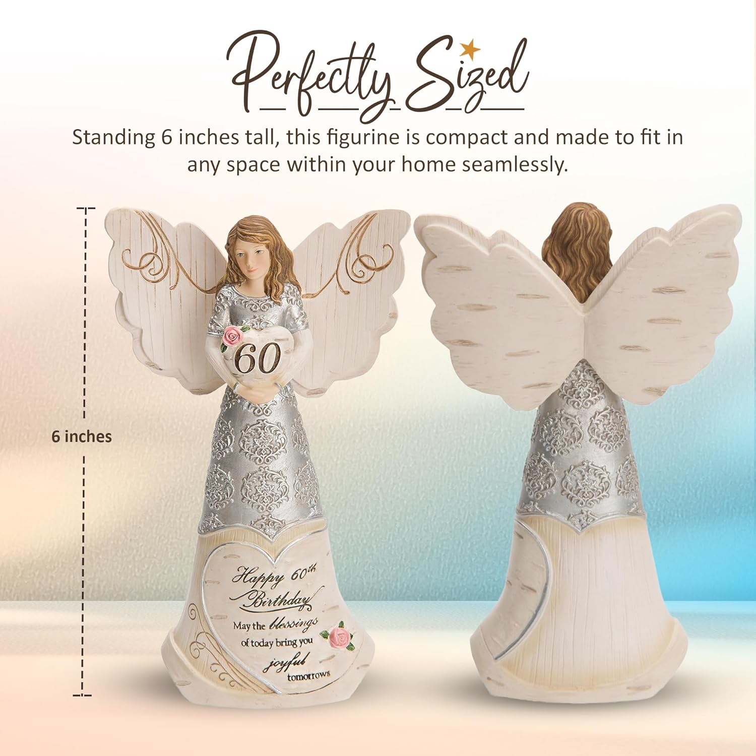 Pavilion Elements Guardian Angel Figurine 6 Inch
