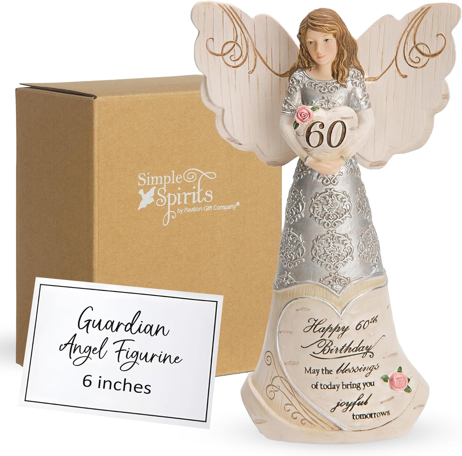 Pavilion Elements Guardian Angel Figurine 6 Inch