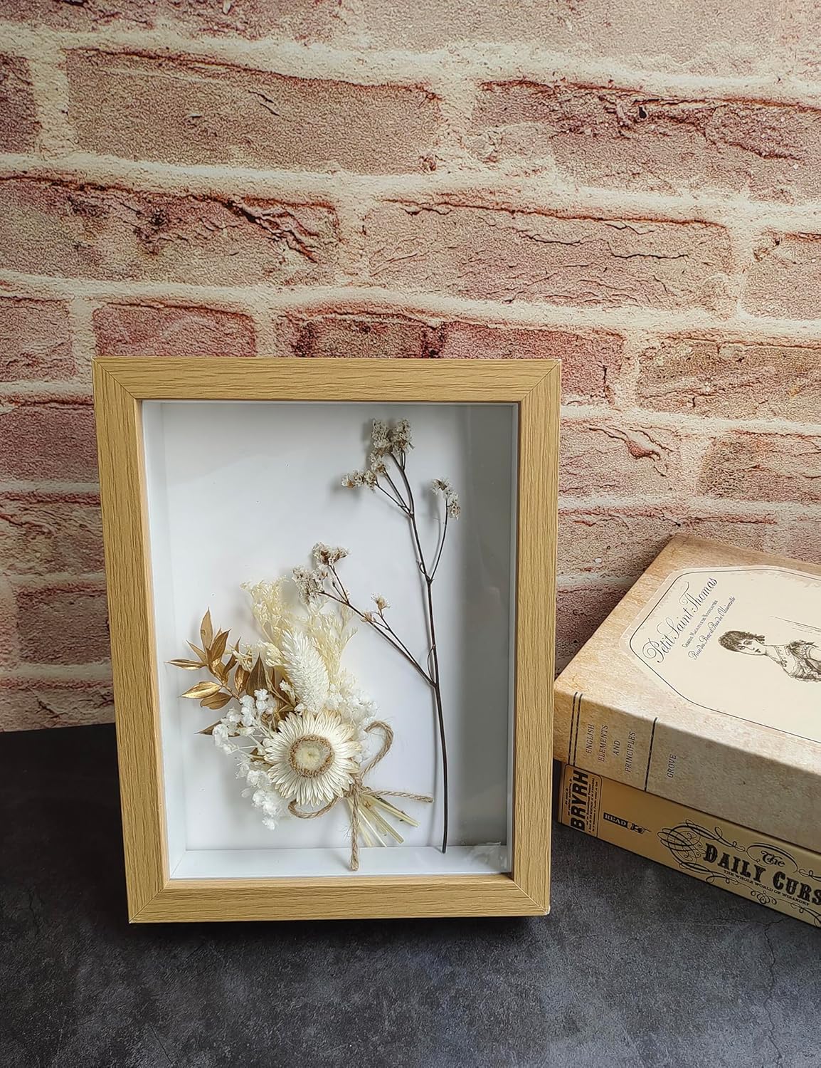 Xins Convey Mini Dried Flower Bouquet Set Pack of 12 Gold