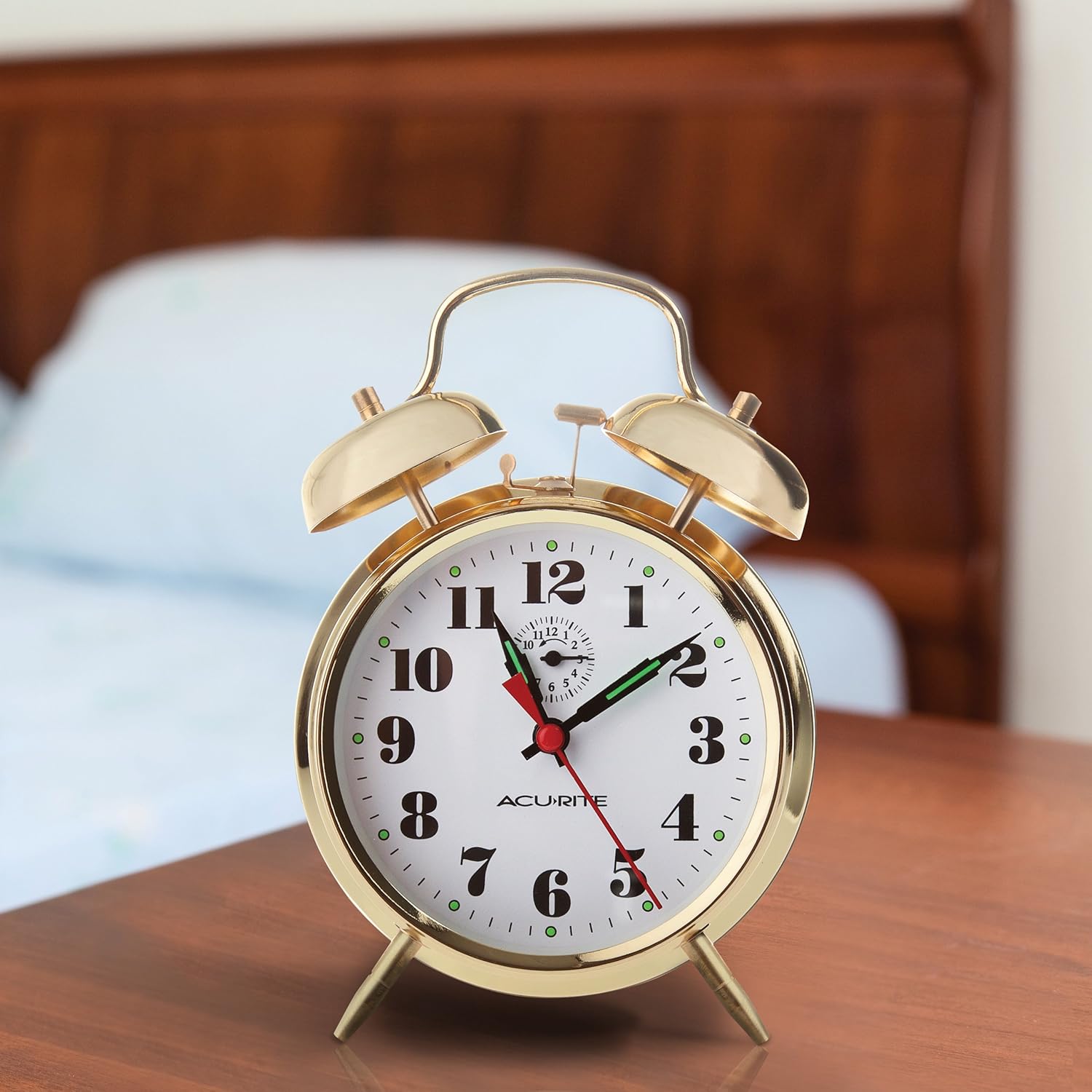 AcuRite Vintage Twin Bell Alarm Clock