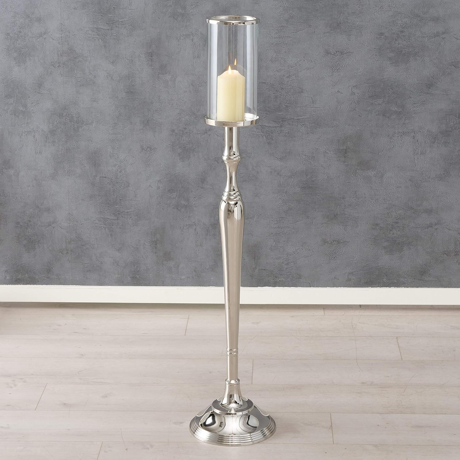 Old World Grand Hotel Pillar Candle Holder 43 Inches