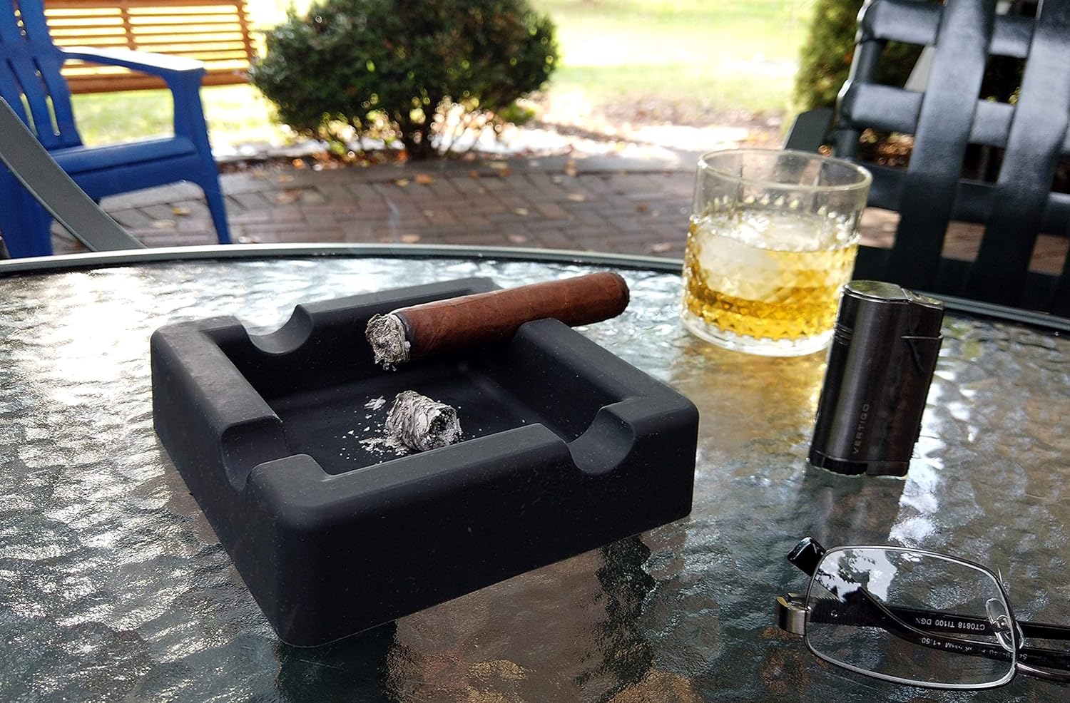 FairleeCove Cigar Ashtray for Large Cigars