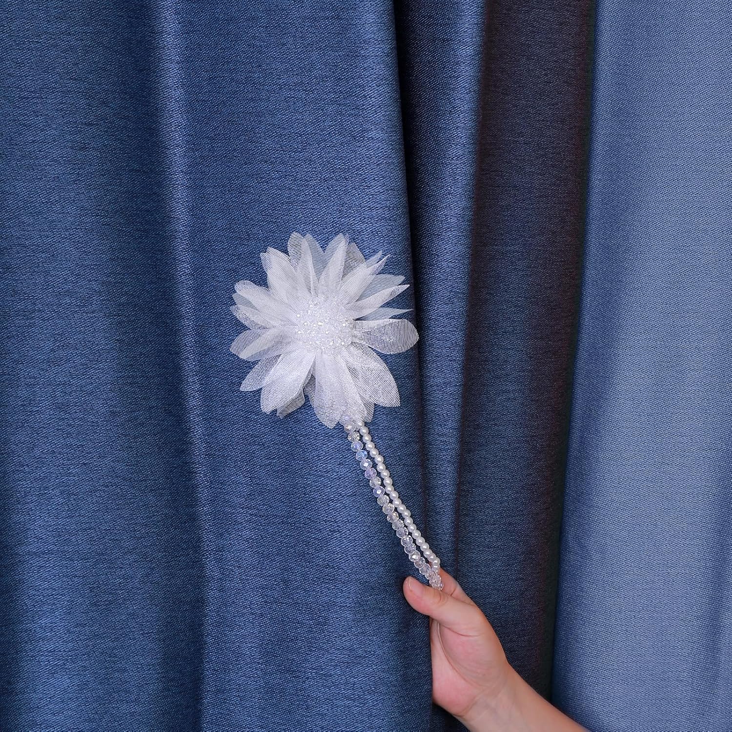 SUQ I OME Magnetic Flower Curtain Tieback 2 Pack