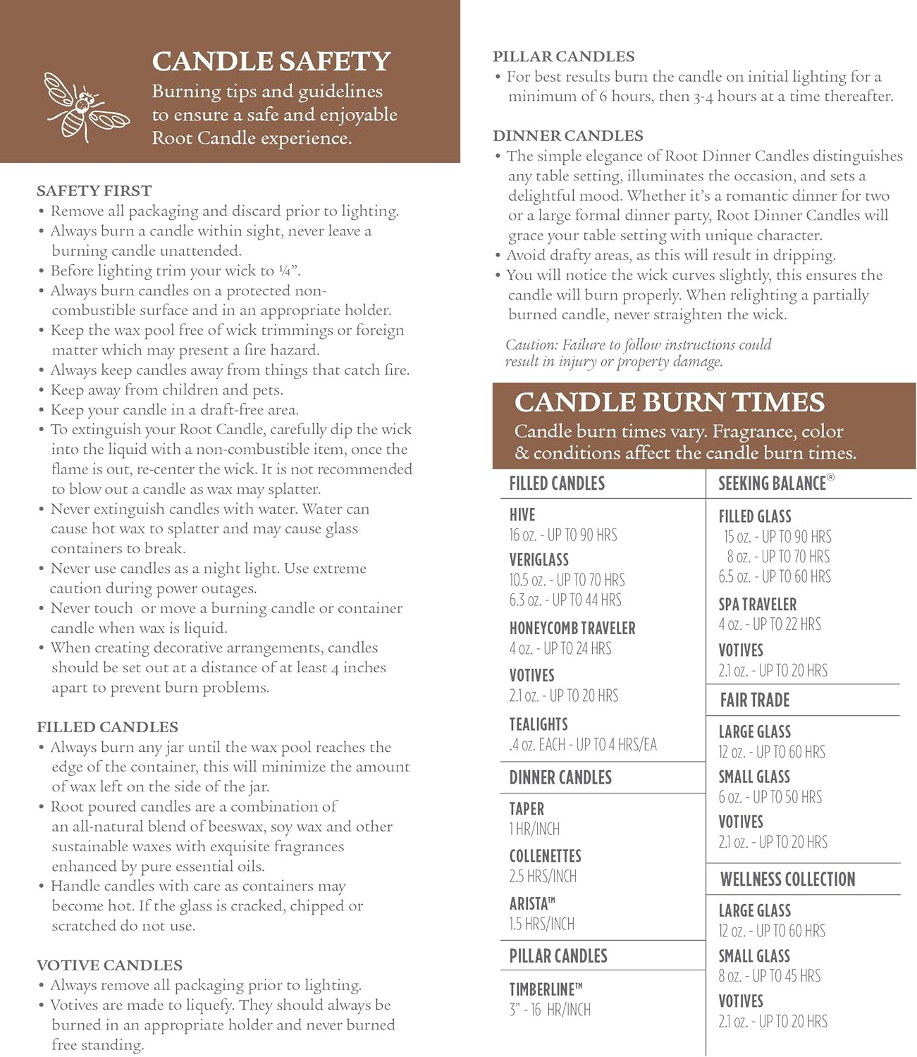 Root Candles Fall Harvest Beeswax Blend Candle