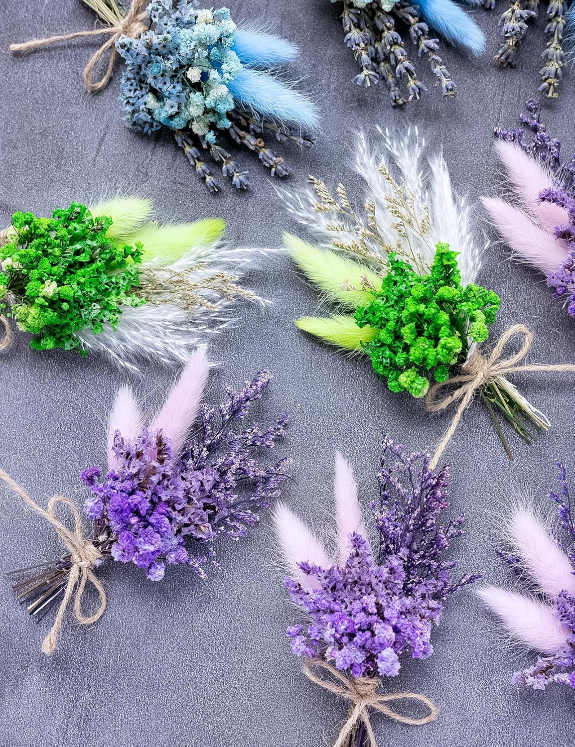 Xins Convey Mini Dried Flower Bouquet Set Blue