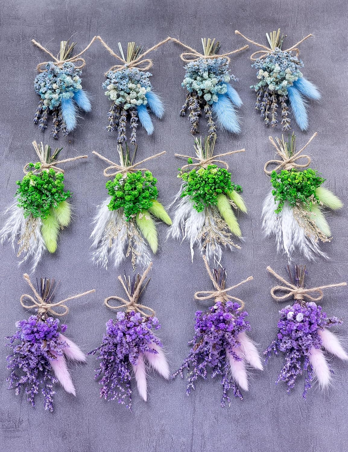 Xins Convey Mini Dried Flower Bouquet Set Blue
