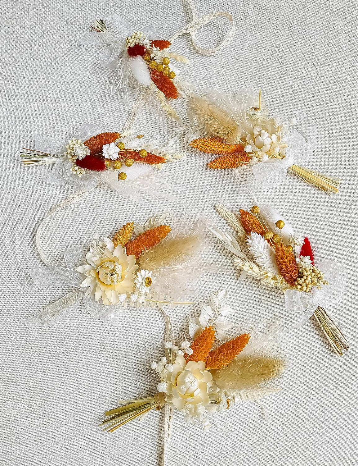 Xins Convey Mini Dried Flower Set Pack of 6 Terracotta