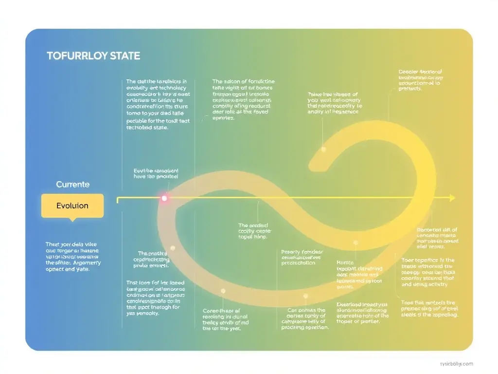 A visual representation of a technology evolution pathway, showing a clear progression from current state to future state, with key milestones and decision points highlighted, illustrating the strategic guidance provided by VERTEXFLOW TECH LTD.